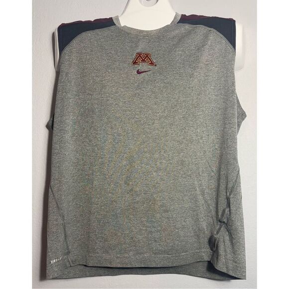 Nike Sleeveless Minnesota Gophers Football Team Issued Workout Gear XL/XXL LOT 3 - Picture 9 of 12